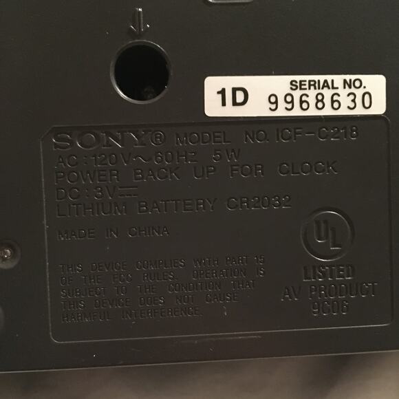 Sony Dream Machine ICF-C218 Digital Clock AM/FM Radio Alarm working condition - Picture 10 of 10